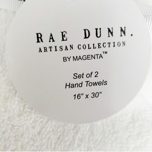 Rae Dunn "HOME" Hand Towels x 2 NWT - Picture 3 of 4